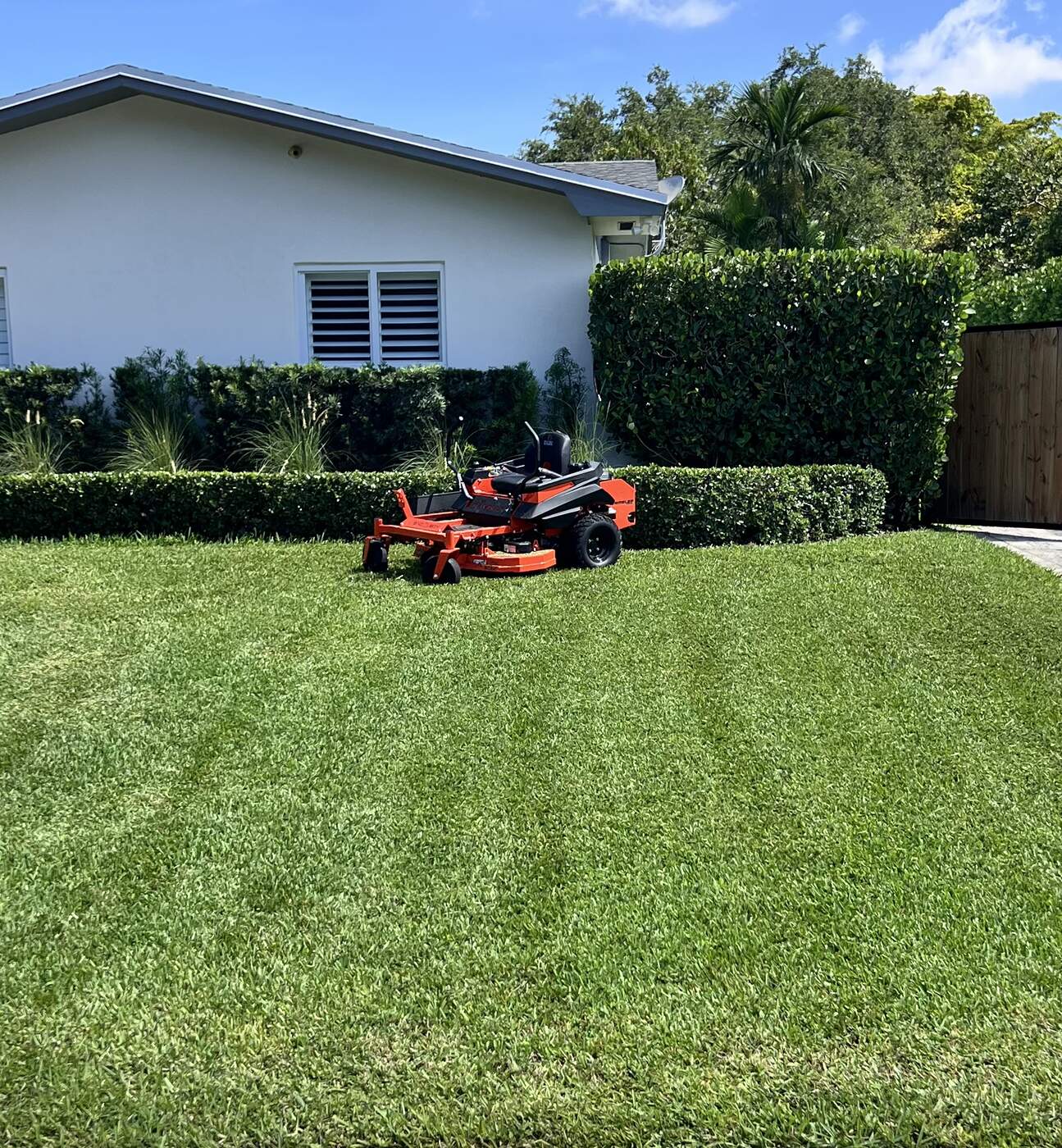 Professional lawn mowing service in Cutler Bay, FL by Lovescape Landscaping